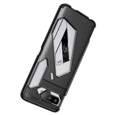Asus ROG Phone 5 TPU Carbon Fiber Texture - Svart
