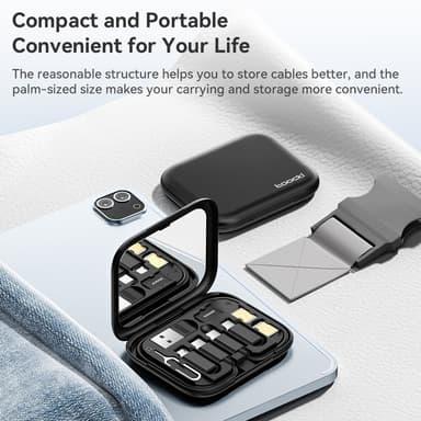 TOOCKI USB-C till USB-C-kabel USB+iP+Micro USB-adaptrar fodral