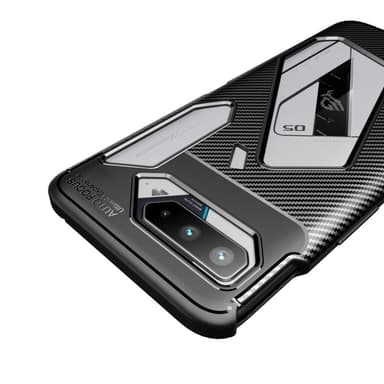 Asus ROG Phone 5 TPU Carbon Fiber Texture - Svart