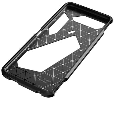 Asus ROG Phone 5 TPU Carbon Fiber Texture - Svart