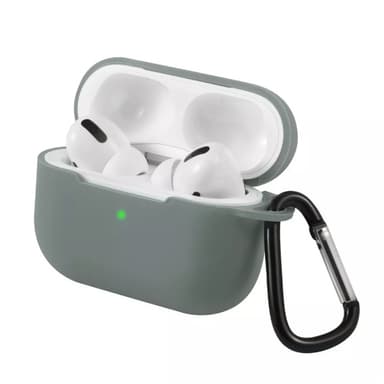 Silikonskal med krok till Airpods Pro, Grå