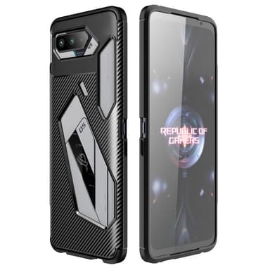Asus ROG Phone 5 TPU Carbon Fiber Texture - Svart