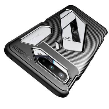 Asus ROG Phone 5 TPU Carbon Fiber Texture - Svart