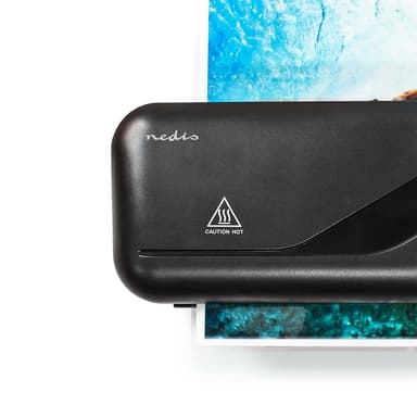 Nedis Laminator | Varm | A4 | 230 mm/min | Automatisk avstängning | Strömadapter | Svart