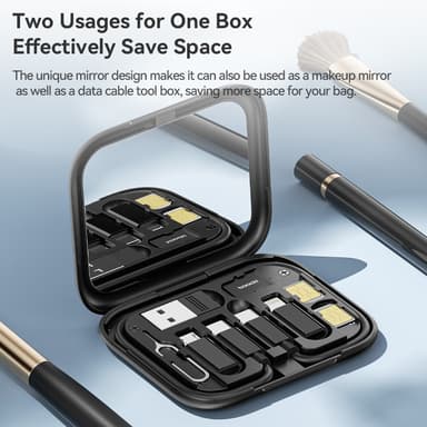 TOOCKI USB-C till USB-C-kabel USB+iP+Micro USB-adaptrar fodral