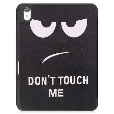Apple iPad 10.9 2022 Slim fit tri-fold fodral Pennhållare - Don't Touch Me