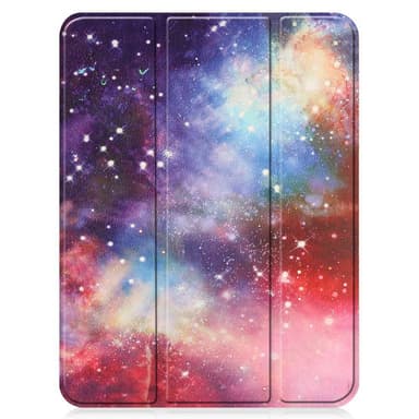 Apple iPad 10.9 2022 Slim fit tri-fold fodral Pennhållare - Galaxy