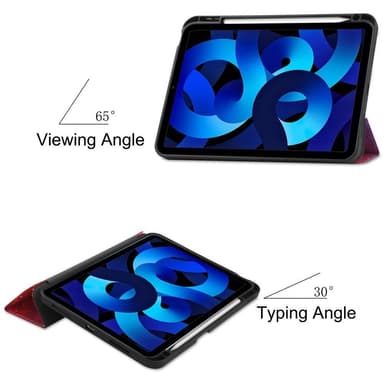 Apple iPad 10.9 2022 Slim fit tri-fold fodral Pennhållare - Galaxy