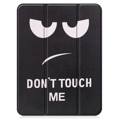 Apple iPad 10.9 2022 Slim fit tri-fold fodral Pennhållare - Don't Touch Me