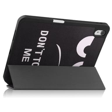 Apple iPad 10.9 2022 Slim fit tri-fold fodral Pennhållare - Don't Touch Me