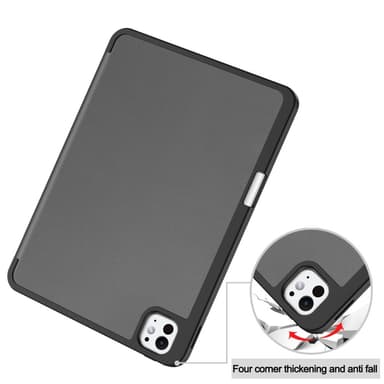 Till iPad Pro 11 (2024) Slim fit tri-fold fodral Pennfack - Grå