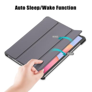 Slim Fit Cover Fodral Till Samsung Galaxy Tab S7 FE / Tab S7 Plus / Tab S8+ - Grå