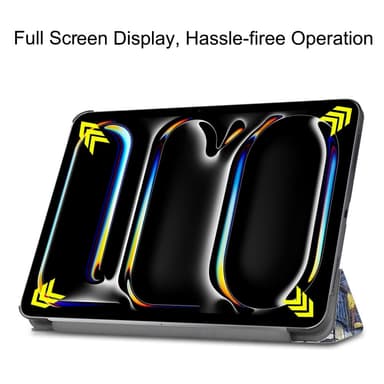 Till iPad Pro 11 (2024) Slim fit tri-fold fodral - Painting
