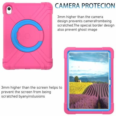 Heavy Duty Armor skal till iPad 10.9 2022 Gen 10 - Rosa