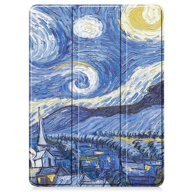 Till iPad Pro 11 (2024) Slim fit tri-fold fodral Pennfack - Painting