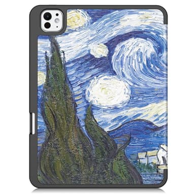 Till iPad Pro 11 (2024) Slim fit tri-fold fodral Pennfack - Painting