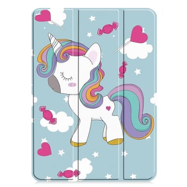 Till iPad Pro 11 (2024) Slim fit tri-fold fodral - Unicorn