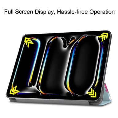 Till iPad Pro 11 (2024) Slim fit tri-fold fodral - Unicorn