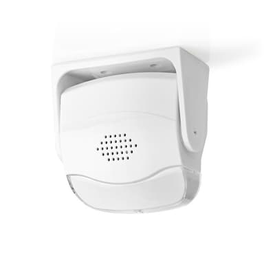 Nedis Rörelsedetektor Larm | Batteridriven | 3x AAA/LR03 | 80 dB | Detektorområde: 1.10 m | Detektorvinkel: 10 ° | Tak / Vägg | Vit