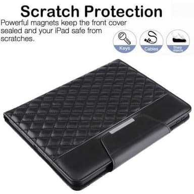 För iPad 10.9 2022 Gen 10 Vikbart fodral - Svart