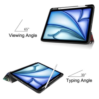 Till iPad Air 11 (2024) Slim fit tri-fold fodral Pennfack - Graffiti