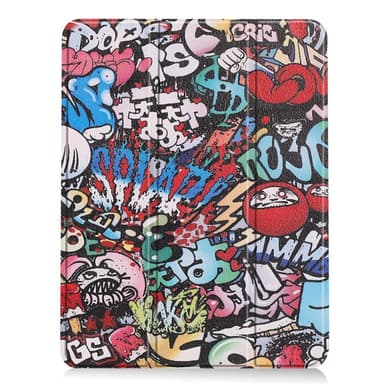 Till iPad Air 11 (2024) Slim fit tri-fold fodral Pennfack - Graffiti