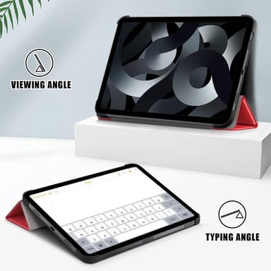 Apple iPad 10.9 2022 Slim fit tri-fold fodral - Röd