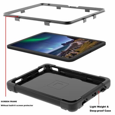 Heavy Duty Armor skal till iPad 10.9 2022 Gen 10 - Svart