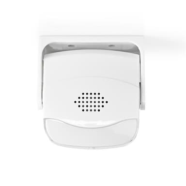 Nedis Rörelsedetektor Larm | Batteridriven | 3x AAA/LR03 | 80 dB | Detektorområde: 1.10 m | Detektorvinkel: 10 ° | Tak / Vägg | Vit