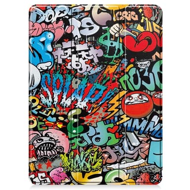 Till iPad Pro 11 (2024) Slim fit tri-fold fodral Pennfack - Graffiti