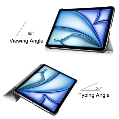 Till iPad Air 11 (2024) Slim fit tri-fold fodral - Vit