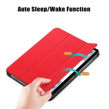 Apple iPad 10.9 2022 Slim fit tri-fold fodral - Röd