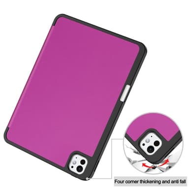 Till iPad Pro 11 (2024) Slim fit tri-fold fodral Pennfack - Lila