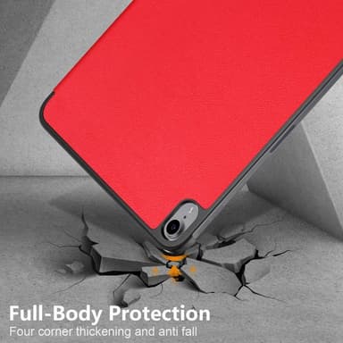 Apple iPad 10.9 2022 Slim fit tri-fold fodral - Röd