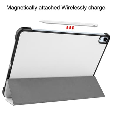 Till iPad Air 11 (2024) Slim fit tri-fold fodral - Vit