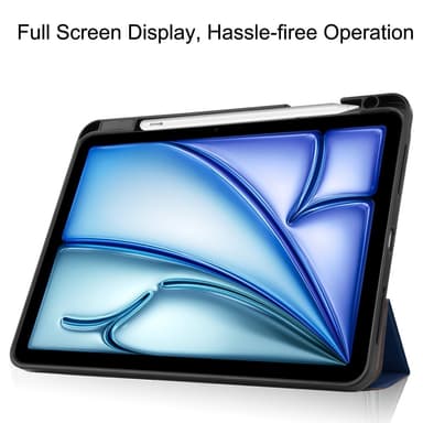 Till iPad Air 11 (2024) Slim fit tri-fold fodral Pennfack - MörkBlå