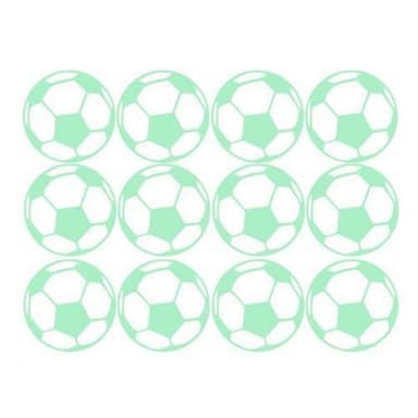 12 st Fotboll Självlysande Klistermärken Väggdekal Barnrum
