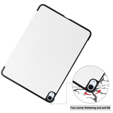 Till iPad Air 11 (2024) Slim fit tri-fold fodral - Vit
