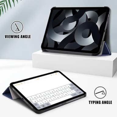 Apple iPad 10.9 2022 Slim fit tri-fold fodral - Mörkblå