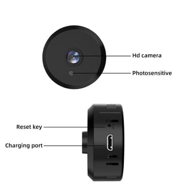 X16 Batterifritt Mini Kamera Trådlöst WiFi Kamera