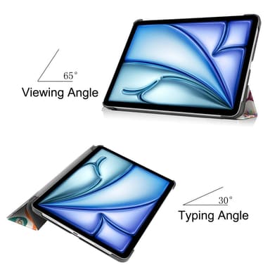 Till iPad Air 11 (2024) Slim fit tri-fold fodral - Butterflies