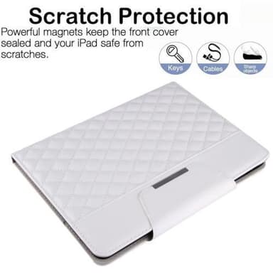 För iPad 10.9 2022 Gen 10 Vikbart fodral - Vit