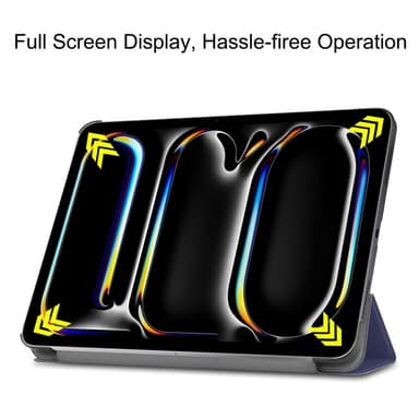 Till iPad Pro 11 (2024) Slim fit tri-fold fodral - MörkBlå