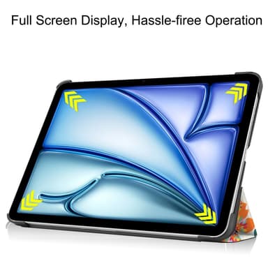 Till iPad Air 11 (2024) Slim fit tri-fold fodral - Butterflies