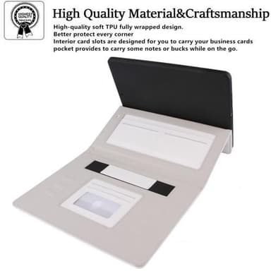 För iPad 10.9 2022 Gen 10 Vikbart fodral - Vit