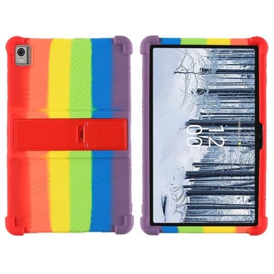Nokia T21 mjukt silikon skyddande fodral med stöd Regnbåge Pride