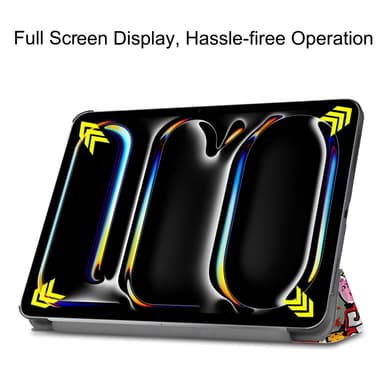 Till iPad Pro 11 (2024) Slim fit tri-fold fodral - Graffiti