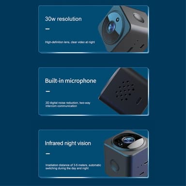 AS02 Mini Spy Camera Wireless Wifi IP Home Security Cam HD 1080P