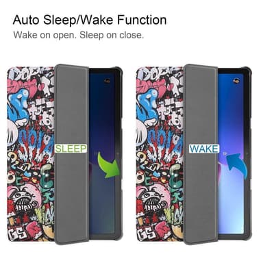 Tri-fold Fodral till Lenovo Tab M10 Gen 3 - Graffiti