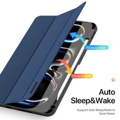 DUX DUCIS Domo iPad Pro 11 (2024) fodral Tri-Fold - Blå